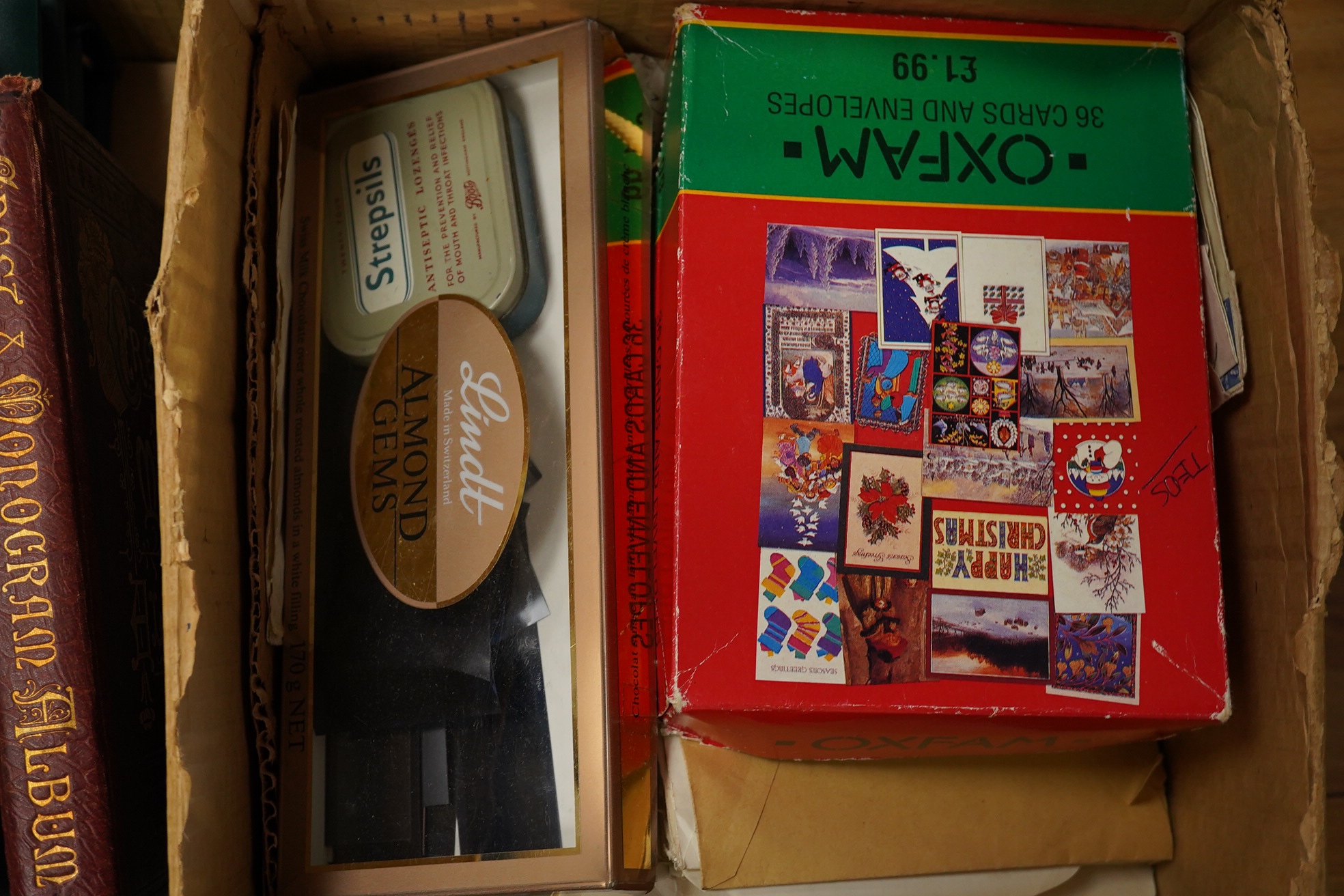 Three albums of QEII mint unused stamps, a collection of deeds and a crest and monogram album. Condition - appear to be good